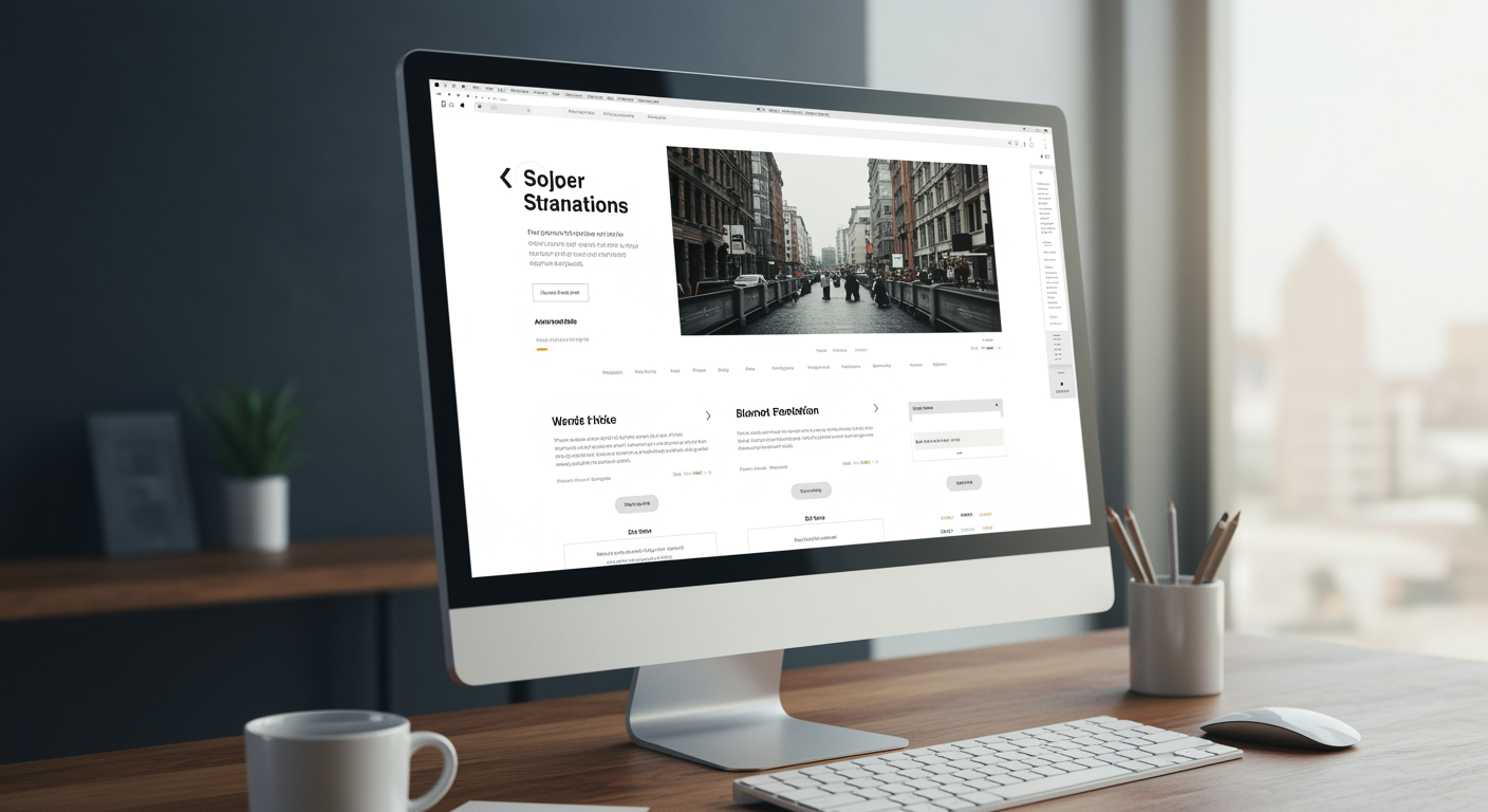 Modern website design for lead generation marketing agency service page, featuring clean layout and professional colors